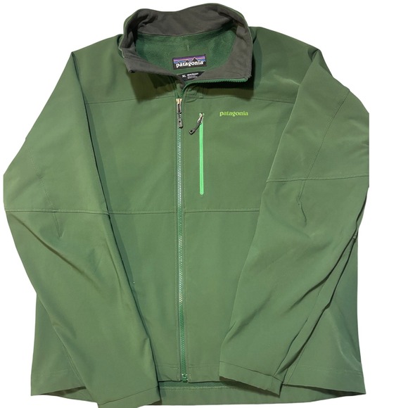 Patagonia Other - Patagonia Simple Guide Jacket Softshell Mens XL Green‎ Fleece Lined Windproof
